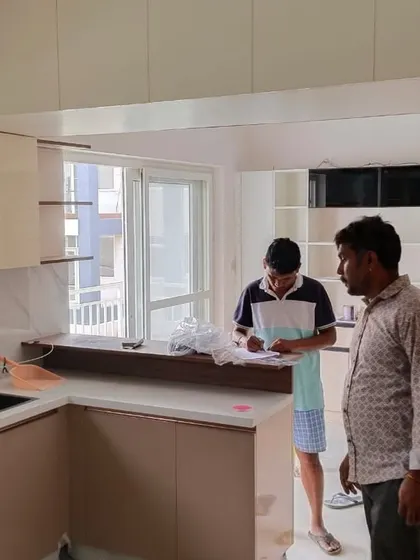 Our team conducting a final check before project handover. This image captures the collaborative effort and attention to detail that ensures every home we deliver meets our high standards.