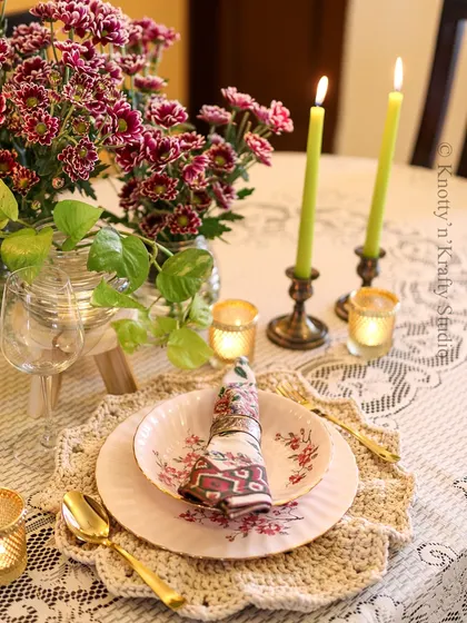 My Wagon Wheel Placemats, designed for those moments that become memories. The neutral colour and intricate design make them perfect for any occasion.