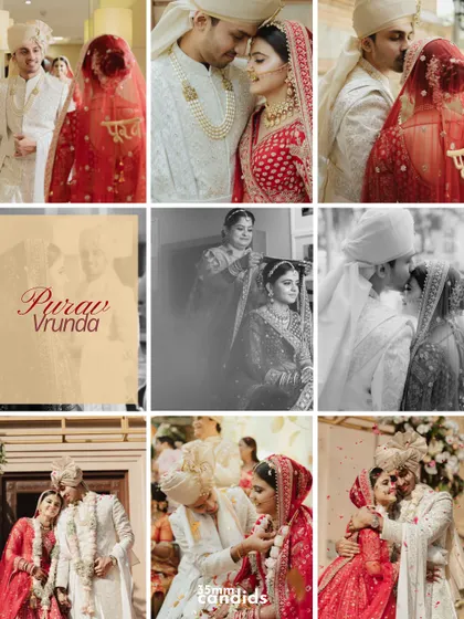A collection of moments from Purav and Vrunda's wedding, from the emotional first look to the joyful ceremony. A beautiful story we were privileged to tell.