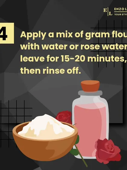 Gram flour, or besan, is a fantastic gentle exfoliant. I suggest making a paste with rose water to create a mask that cleanses and brightens the underarm area.