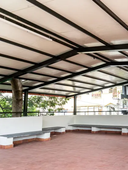 These images further detail the thoughtful design of the Anganwadi school, from the playful interactions on the stairs to the calm, well-lit interiors. Each photo highlights my commitment to creating spaces that are not just buildings, but nurturing environments for growth and community.