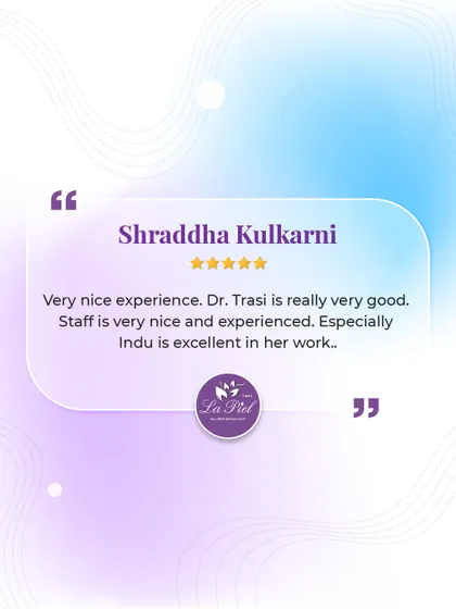 We are so happy to receive this "very nice experience" review. It brings us joy to know that our doctors and staff, especially Indu, are recognized for their excellent work.