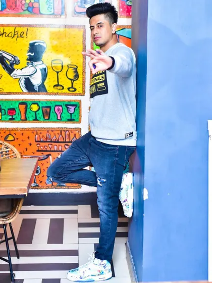 A full-length shot showing my personal style. I believe a DJ's image is part of the overall party experience.