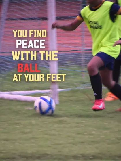 For a true footballer, there is a sense of peace with the ball at your feet. It's more than a game; it's a passion.