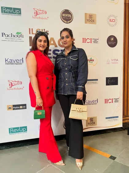 Another great connection made at the Image Fiesta. Events like these are so important for networking and staying inspired. My red power suit was a great conversation starter.