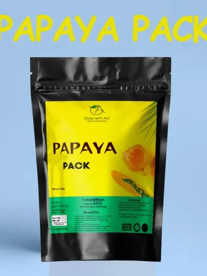 My Papaya Pack is great for natural exfoliation and brightening. All my products are organic and cruelty-free.