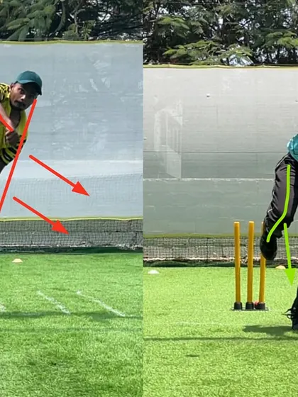 A complete action reconstruction for this leg spinner. We fixed the poor alignment and collapsed body, resulting in a coordinated finish that allows for maximum effort on the ball.