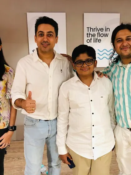 Our founder and a coach with two of our student performers. We cherish these moments of connection and celebration.