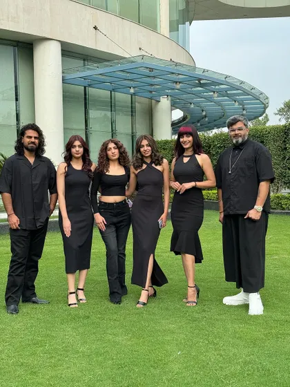With the amazing team after a "Look and Learn" event for Schwarzkopf Professional. Great teamwork and so much fun being a part of this creative group.