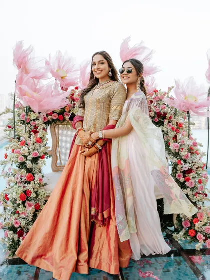 More happy moments with friends and family, captured against the dreamy, floral-heavy backdrop.