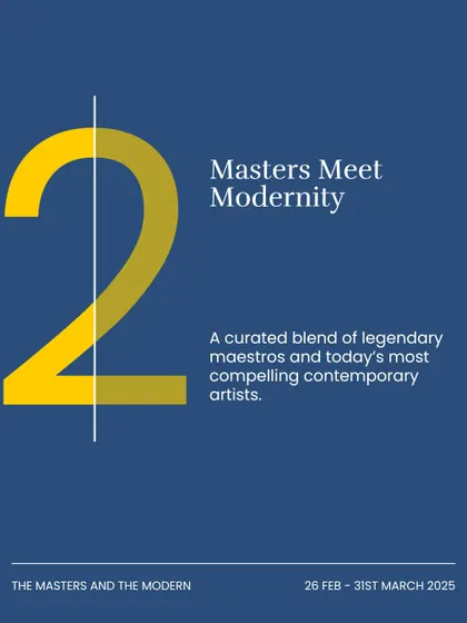 A graphic highlighting the curated blend of legendary maestros and compelling contemporary artists, a core theme of our 'Masters Meet Modernity' showcase.