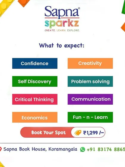 Our LEGO workshops are designed to build more than just models. As this poster shows, we focus on developing confidence, creativity, problem-solving skills, and communication through fun and learning.