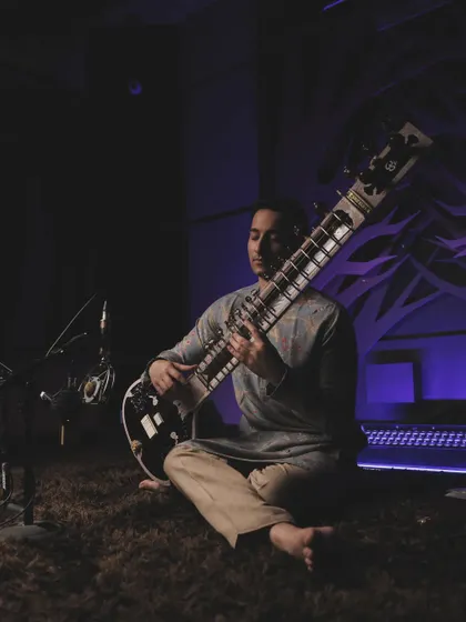 In the studio for the 'Mastery' docu-series, showcasing the professional environment where I create music.