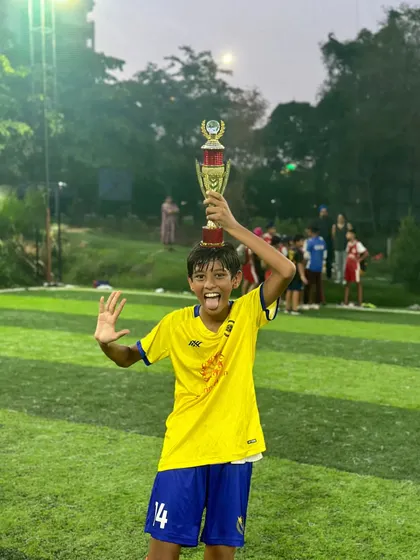 That winning feeling. The pure joy of lifting a trophy after giving it your all on the pitch. We celebrate every victory, big or small, because it is a testament to our players' dedication.