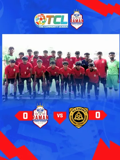 Full-time result of our hard-fought 0-0 draw against Alchemy International in The Community League.