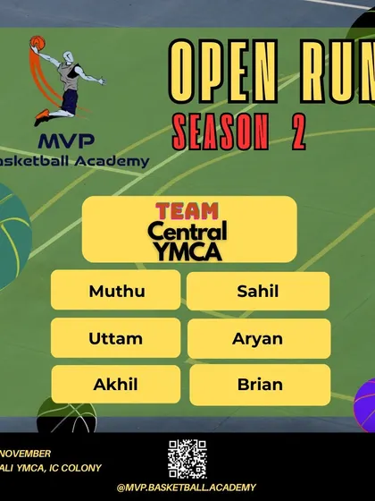 Welcoming the team from Central YMCA to the competition.