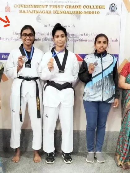 Another win for our academy. Our student won a silver medal at the Bangalore City University intercollegiate championship. We produce winners at every level.