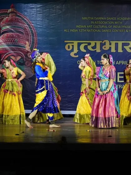 Extensive photo series from our production "Prema Vinod," presented at the Nrutyabharat national contest, highlighting the storytelling of Krishna and the Gopis.
