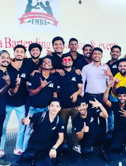 A happy group of students from our Bangalore branch, showing the fun and supportive atmosphere of our academy.