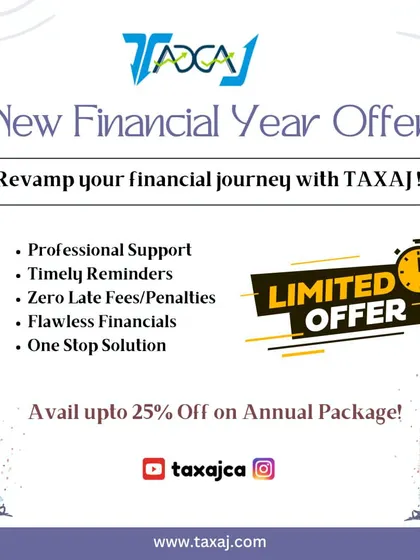 **New Financial Year, New Offer.** To kick off the new financial year, we are offering up to 25% off on our annual compliance packages. Let us handle the deadlines and paperwork so you can focus on your business.