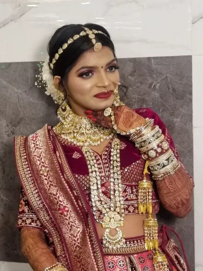 I love showing the power of a good makeover. These before-and-after shots showcase the complete transformation into a radiant bride, ready for her special day.