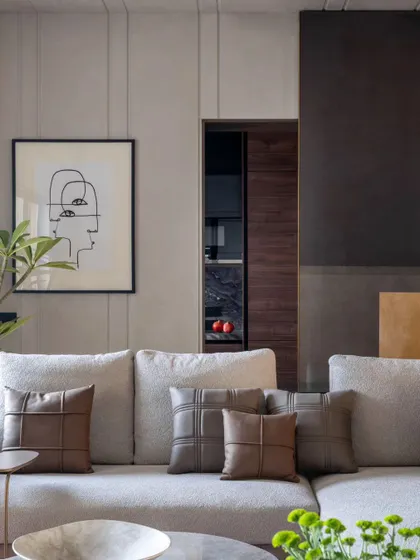 The door begins to slide, revealing the pantry behind the art.
