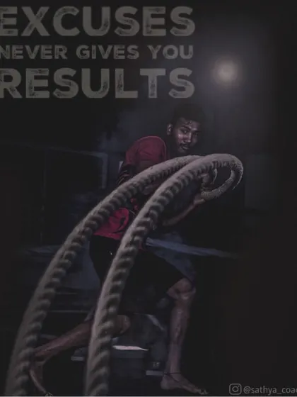 Excuses do not produce results, but hard work does. This shot captures the raw effort of a functional strength session with battle ropes, a key tool we use for building explosive power and cardiovascular endurance.