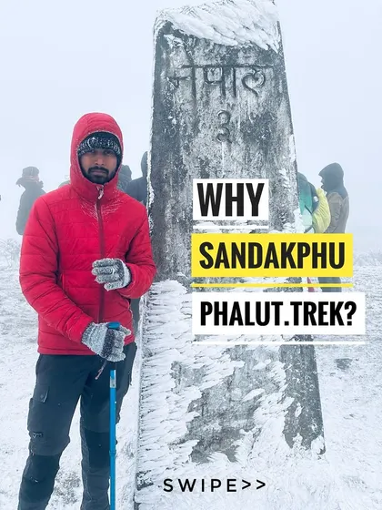 A question with an epic answer. This image from the snowy trail at the India-Nepal border invites you to discover the many reasons this trek is so special.