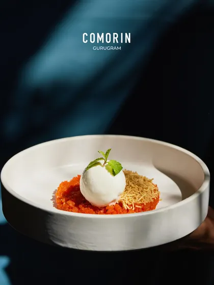 This Sev Boondi isn't here to be delicate. It's layered with heat, texture, and a little bit of Bihar on every spoon, served with a scoop of ice cream.
