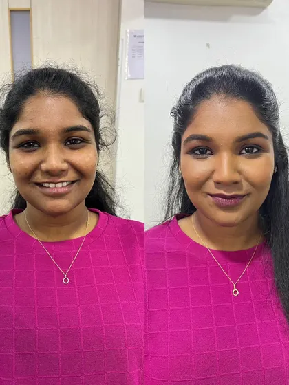 Makeup is for everyone, and I love teaching how to perfect a base that celebrates every skin tone. This is a completely unedited look showing how to achieve a clean, radiant finish on beautiful dusky skin.