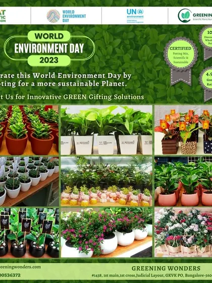 A duplicate image showing our green gifting solutions for World Environment Day 2023. We are proud to offer certified potting mix and maintain a high customer rating for our bulk orders.
