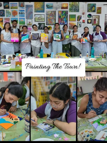 This is what a typical weekend looks like at StoryZone! A studio buzzing with energy, laughter, and creativity as people from all walks of life come together to paint, connect, and unwind. Come solo or with your friends, you'll fit right in.