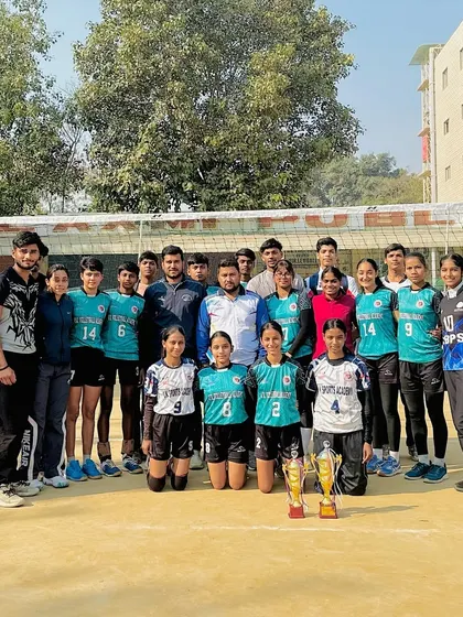 The UK Volleyball Academy family, boys and girls teams together, after a successful tournament. We build a community of players who support and push each other to be better.