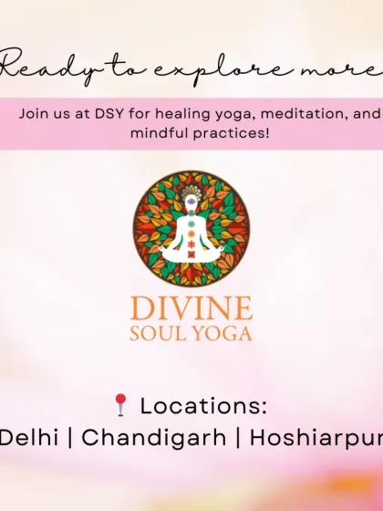 We invite you to join us for healing yoga, meditation, and mindful practices at our locations in Delhi, Chandigarh, and Hoshiarpur.