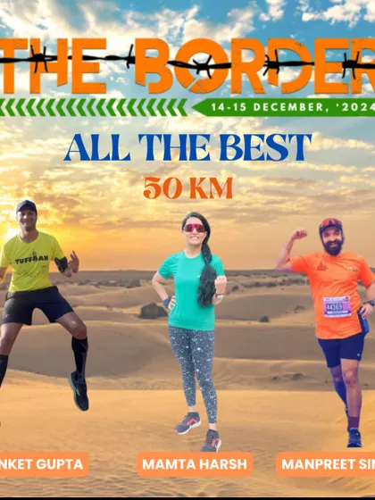 Our 50 KM runners for The Border Race. A challenging distance that requires both speed and endurance.