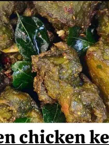 My Green Chicken Kebab, marinated in a paste of fresh green chilies, cilantro, and mint for a spicy and herby flavor.