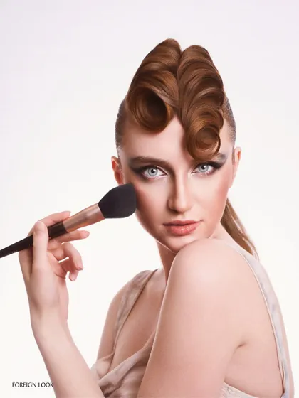 A beauty editorial for Foreign Look Magazine. The focus was on sculptural hair and clean, precise makeup application.