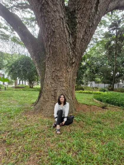 Trees are my wish-granting factories. I talk to them, and they listen. This connection to the living world is a powerful source of my spiritual practice.