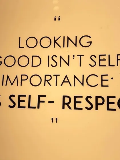 This quote perfectly captures my philosophy. Looking good is not about vanity; it is an act of self-respect that signals to yourself and others that you value your presence and your potential.