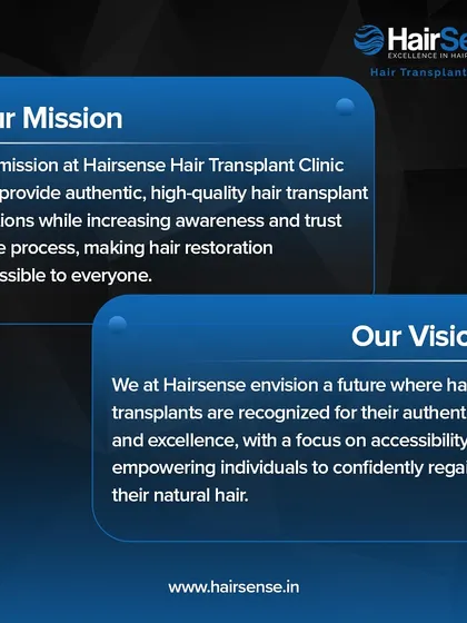 Our mission is to provide authentic, high-quality hair transplant solutions that are accessible to everyone. We envision a future where individuals can confidently regain their natural hair through trustworthy and excellent medical care.