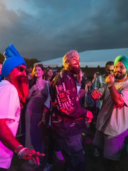 The crowd at Basement Bhangra is a beautiful sight. People from all walks of life, united by the music and the vibe, dancing together under the open sky.