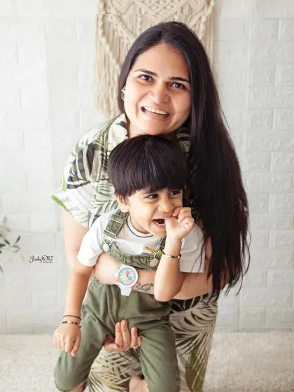A candid and fun moment between a mother and her son. I love capturing these real, happy expressions during my family and toddler photoshoots.