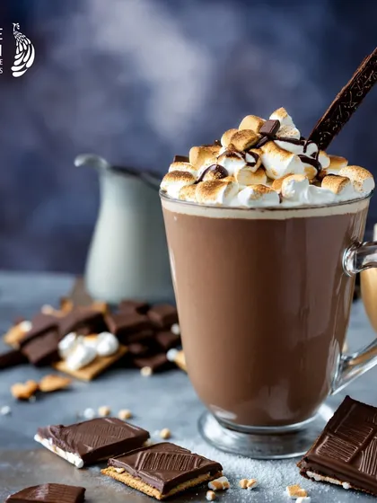 A decadent cup of hot chocolate from Blue Tokai, loaded with toasted marshmallows and chocolate pieces. It's the perfect indulgent treat to warm you up on a cold day.