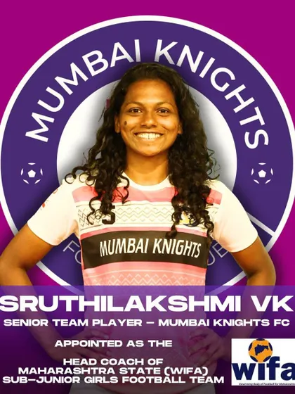 We don't just build players; we build leaders. We are incredibly proud of our senior player, Sruthilakshmi VK, on her appointment as Head Coach for the Maharashtra State Sub-Junior Team.