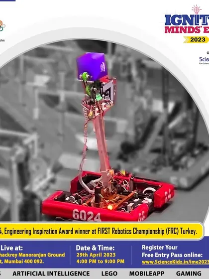 A closer look at the Engineering Inspiration Award-winning robot from Team RFactor 6024, which was a major attraction at our Ignited Minds Expo.