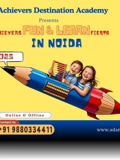 An invitation to our "extraordinary" summer camp in Noida. This graphic uses a fun, energetic design to attract parents and kids to a summer of learning and adventure.