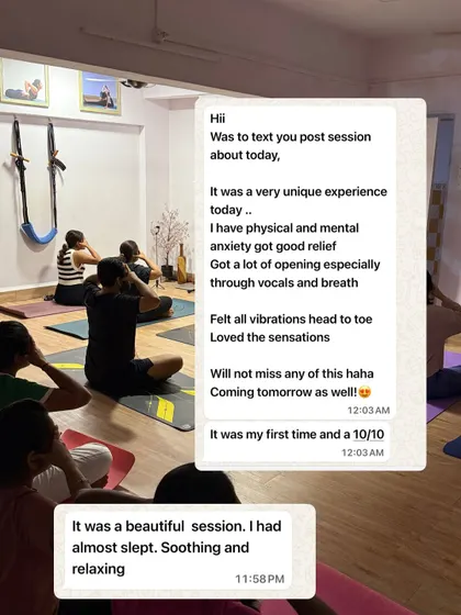 "Felt all vibrations head to toe." Feedback like this from a first-time student after a sound healing session is what makes my work so fulfilling.