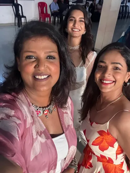 A fun photo dump from a recent event. I love getting together with my friends and celebrating life, often in sarees and custom outfits.