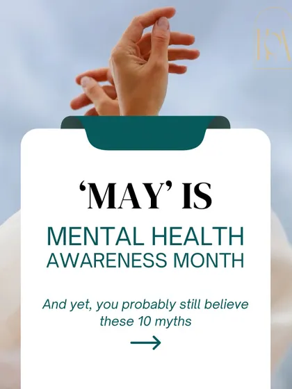 There are so many myths that create a stigma around mental health and prevent people from seeking support. I believe in busting these myths with facts. Therapy is not a weakness; it's a tool for growth, clarity, and a healthier life.