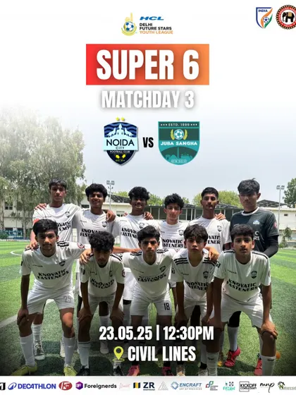 Super 6 Matchday 3. Our U17 team ready for their next challenge in the Delhi Youth League. The fight for the top continues.